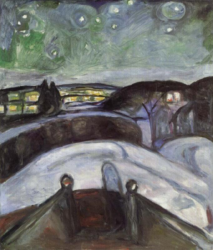 Starry Night, Edvard Munch